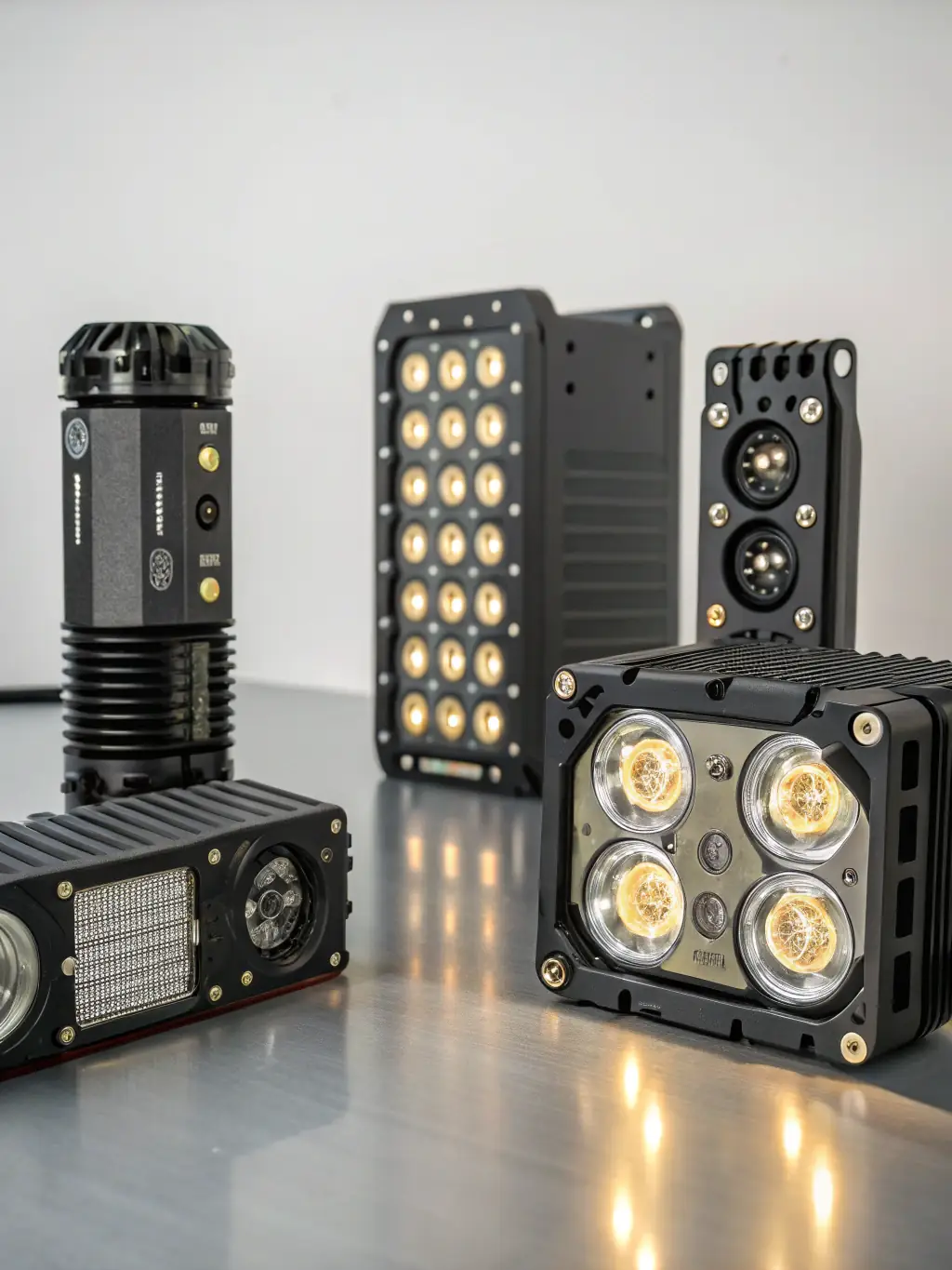A close-up image of various high-quality electrical components sourced from India, showcasing the breadth of Persona Ltd.'s sourcing capabilities.