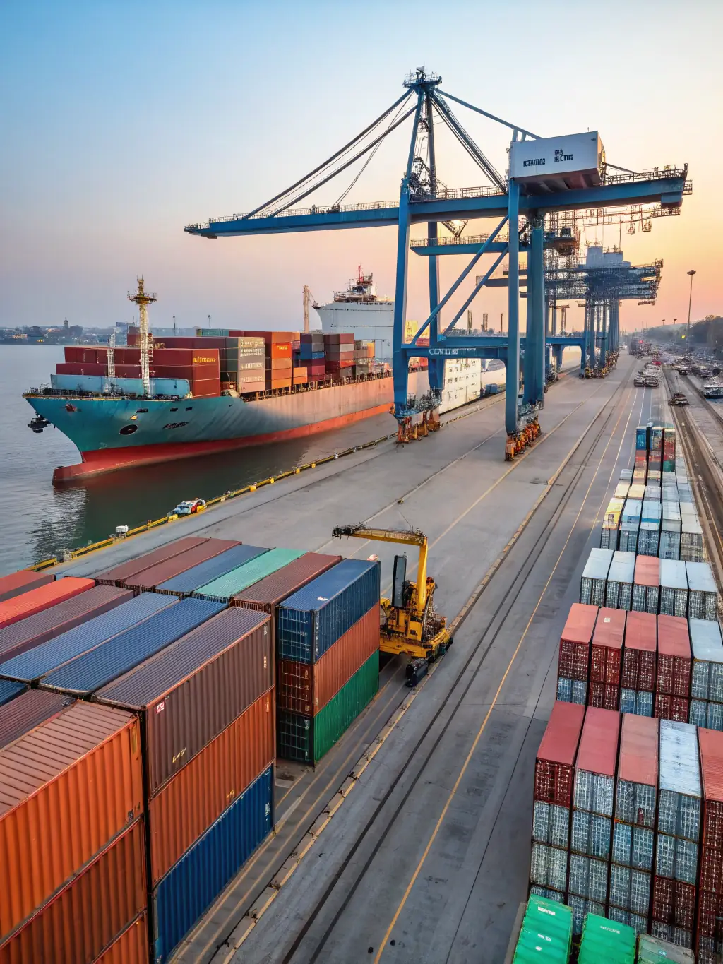 An image depicting the efficient logistics and shipping of electrical components from India to Israel, showcasing Persona Ltd.'s logistics management capabilities.